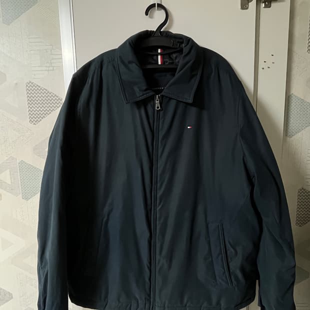 타미힐피거 남성 퀄팅 자켓 네이비