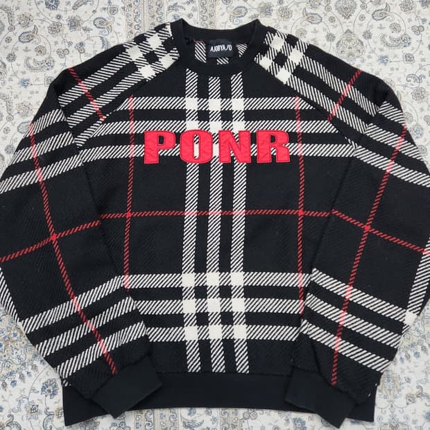 Ajobyajo 체크 PONR 니트