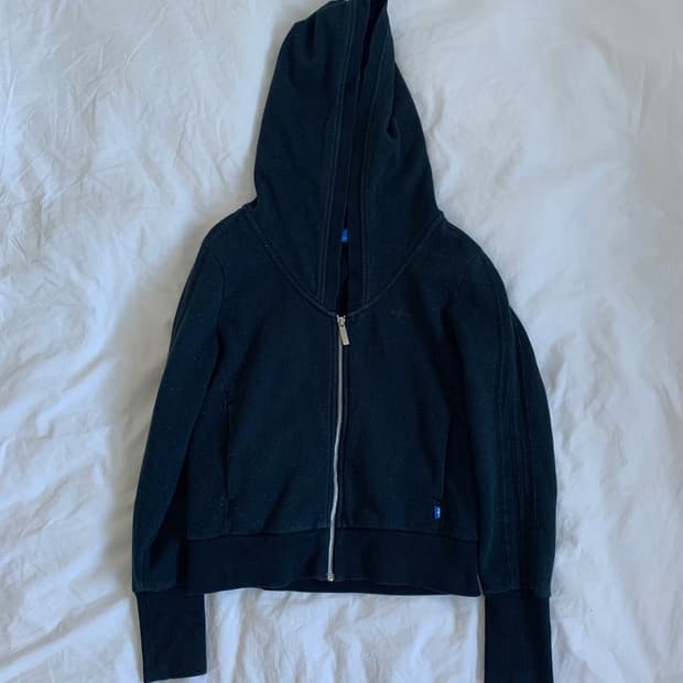 adidas 크롭 후드집업