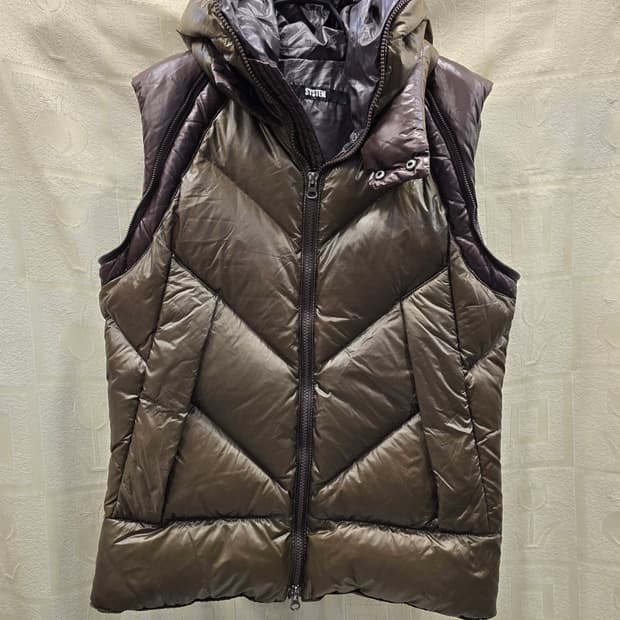 한섬 시스템 SYSTEM 구스다운패딩 조끼 55~66