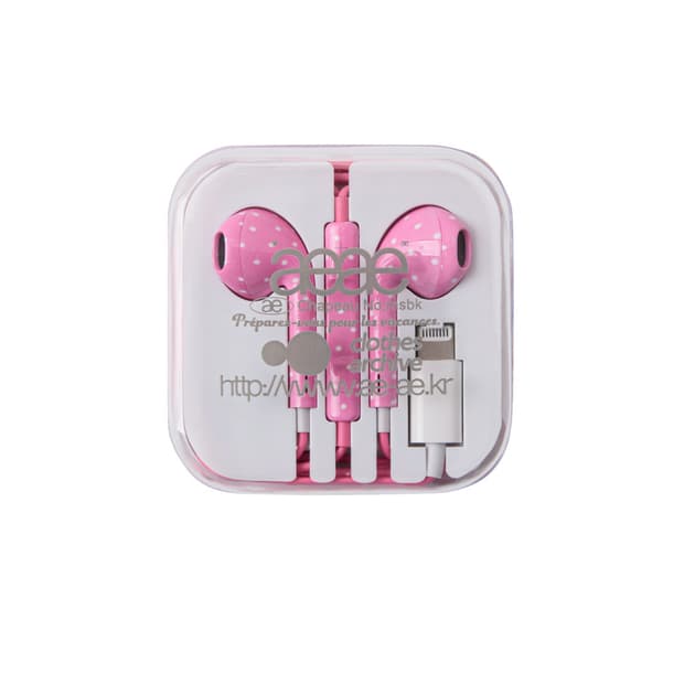 Aeae 이어폰 핑크 8핀 판매