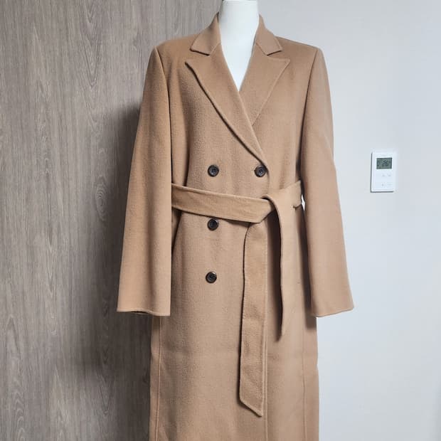 《새상품》핸드메이드 울 롱코트