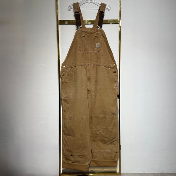 Carhartt 칼하트 덕 캔버스 더블니 빕 오버롤 50x32