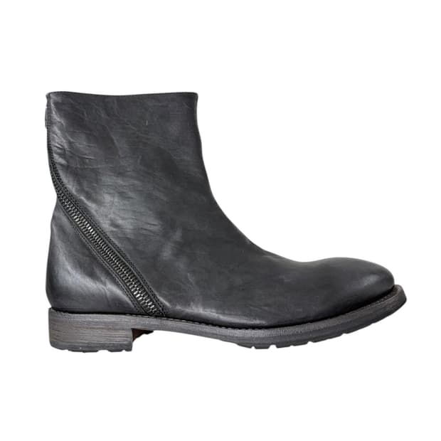 폴 스미스 트위스티드 지퍼 레더 부츠