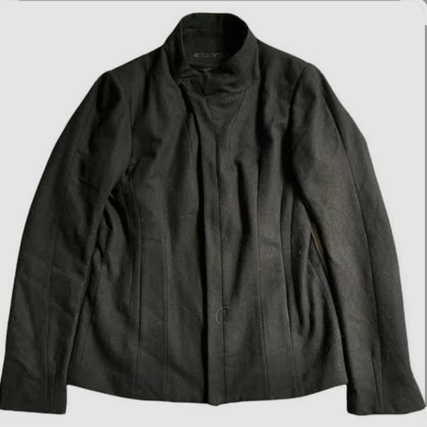 율리우스 12-13 fw 하이넥 울 자켓