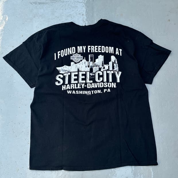 [할리데이비슨] •Vintage Steel City Tee