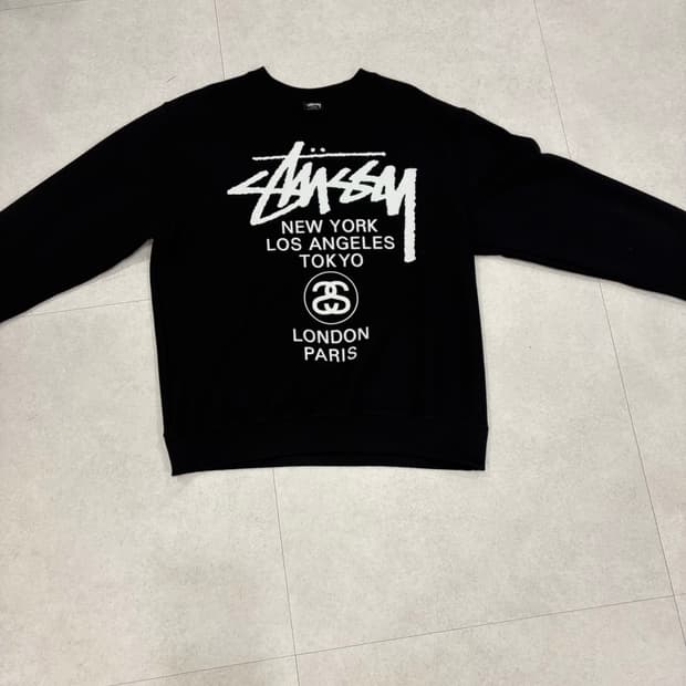 스투시 월드투어 맨투맨