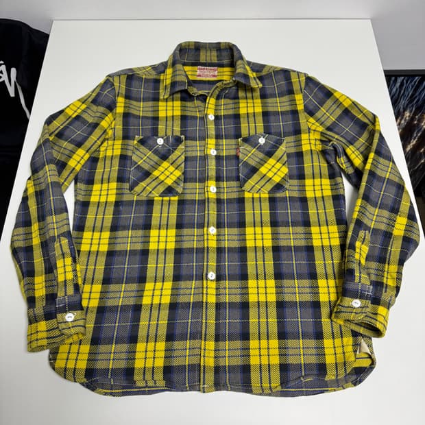 리바이스 파머스 타탄 체크 플란넬 셔츠 100