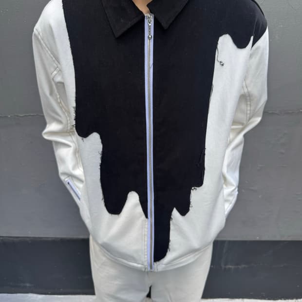 해피피플갤러리 페인팅 자켓 (BLACK)
