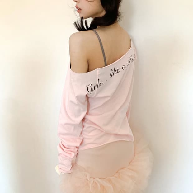 샵페어리 튤 스커트 코랄 jersey tulle skirt coral