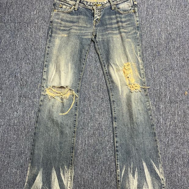 일본 y2k snatch jeans 부츠컷
