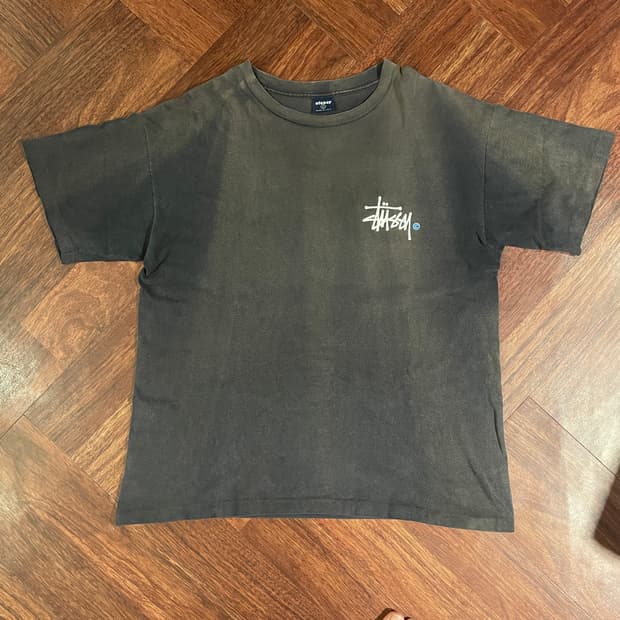 올드 스투시 90s 선페이드 티셔츠