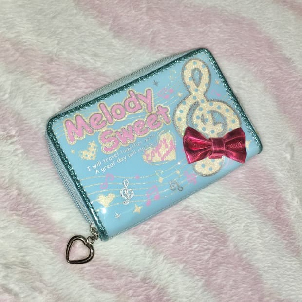 헤이세이 소다맛 음표 도트 지갑 갸루 조지후쿠