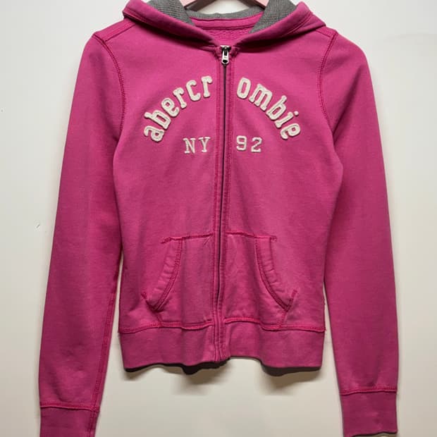 아베크롬비 핑크 후드집업