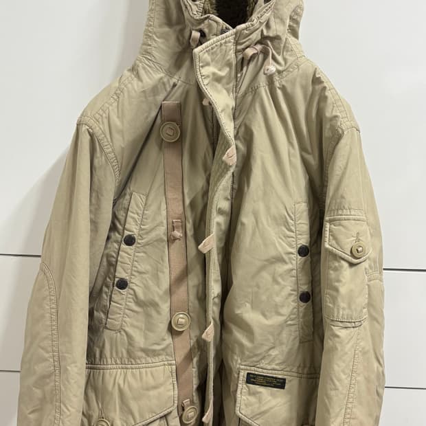 폴로 진스 여성 패딩 S 베이지