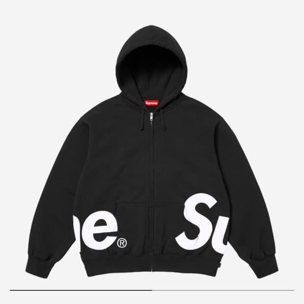 슈프림 빅로고 후드집업 XL