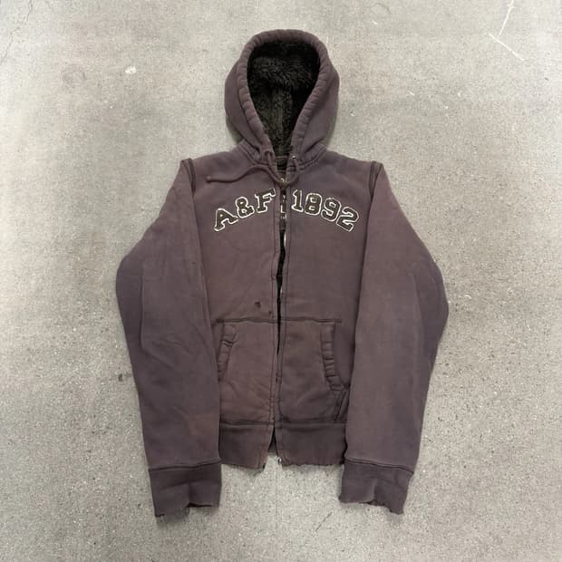 아베크롬비 앤 피치 울프죠 쉐르파 퍼 후드 집업