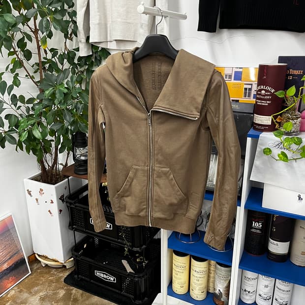 릭오웬스 다크쉐도우 레드트림 후드집업 S