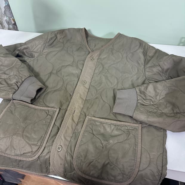 XL 무신사스탠다드 베이지 깔깔이 퀼팅 라이너자켓