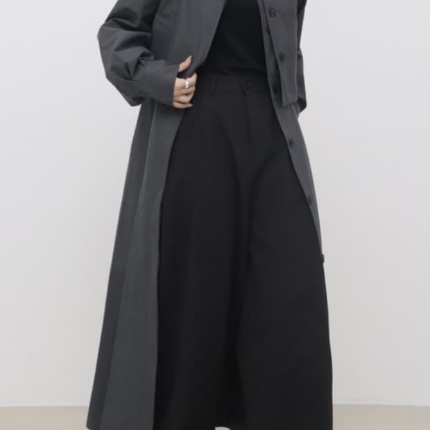 트리밍버드 Steady 3-way trench [blue gray]