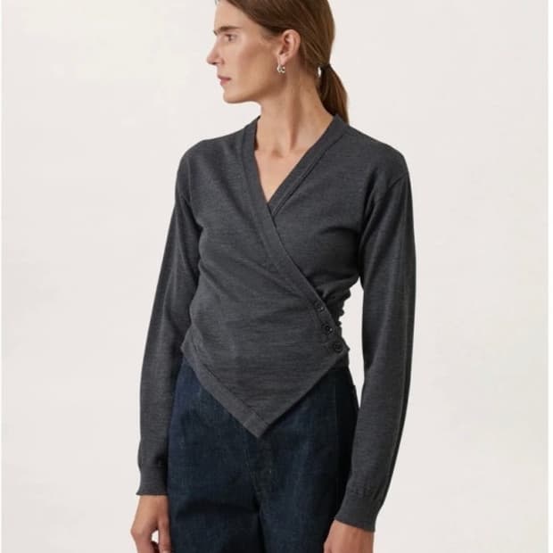 르메르 랩가디건 차콜 스몰