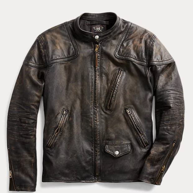 Rrl 모토 레더 자켓 m사이즈