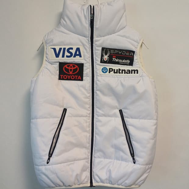 SPYDER 스키팀 스타일 베스트 (화이트 M)

