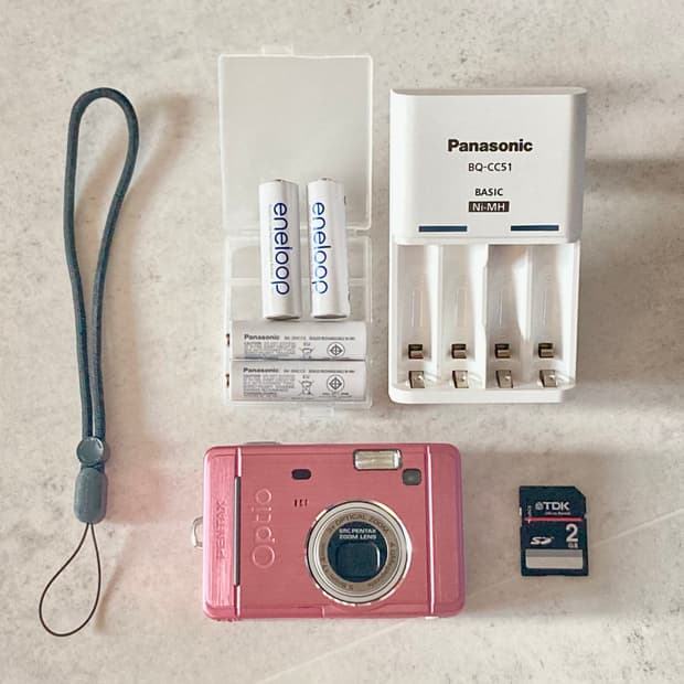 키키디카) 미품! 펜탁스 옵티오 s40 핑크