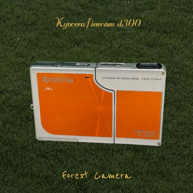 (셀카/희귀) 교세라 finecam sl300r 디지털카메라