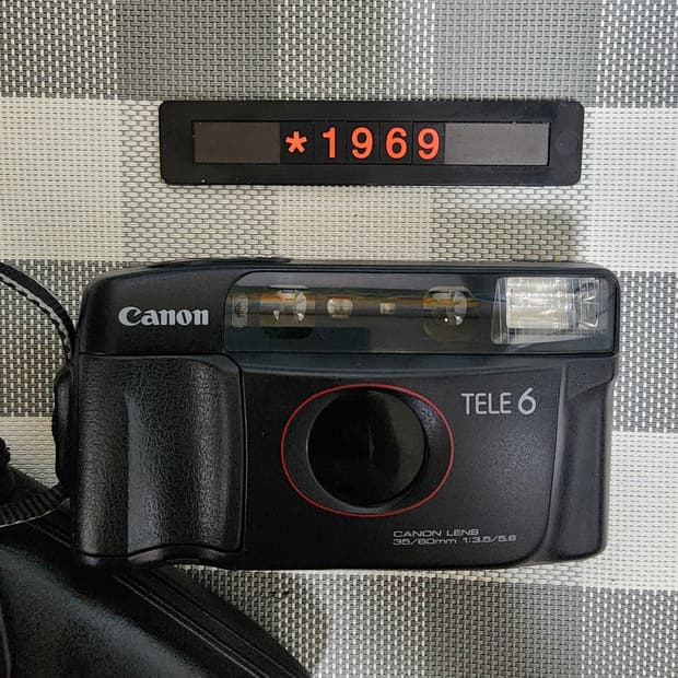 캐논 오토보이 텔레 6 DATE 하프 필름카메라 파우치포함
