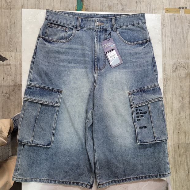 Jeep 지프 데님 카고 반바지