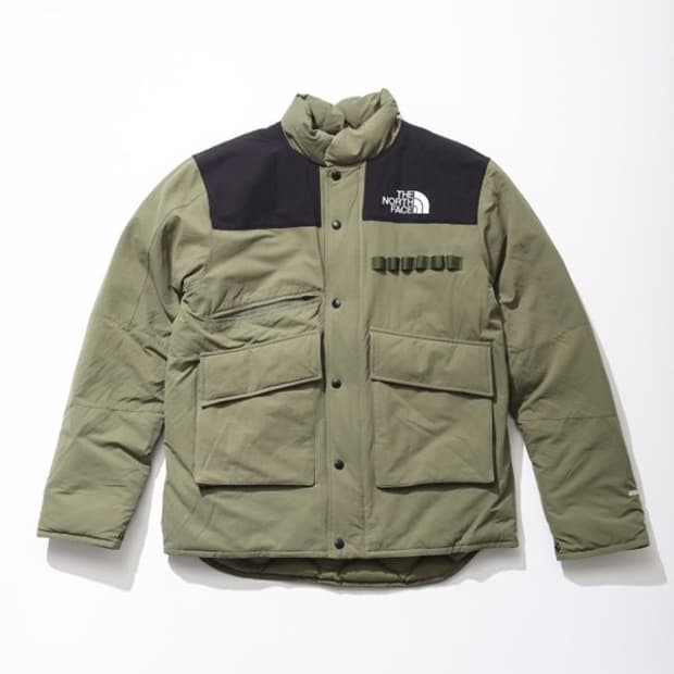 노스페이스 x 카즈키 다운패딩 올리브