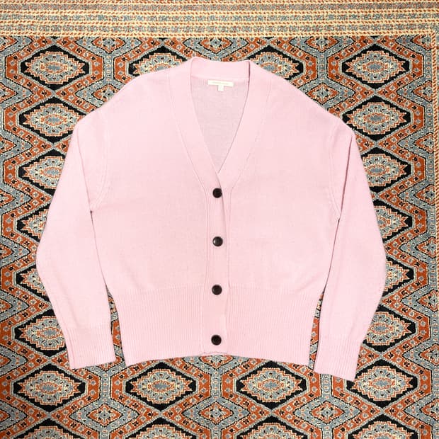 플라스틱아일랜드 핑크 가디건 여성M