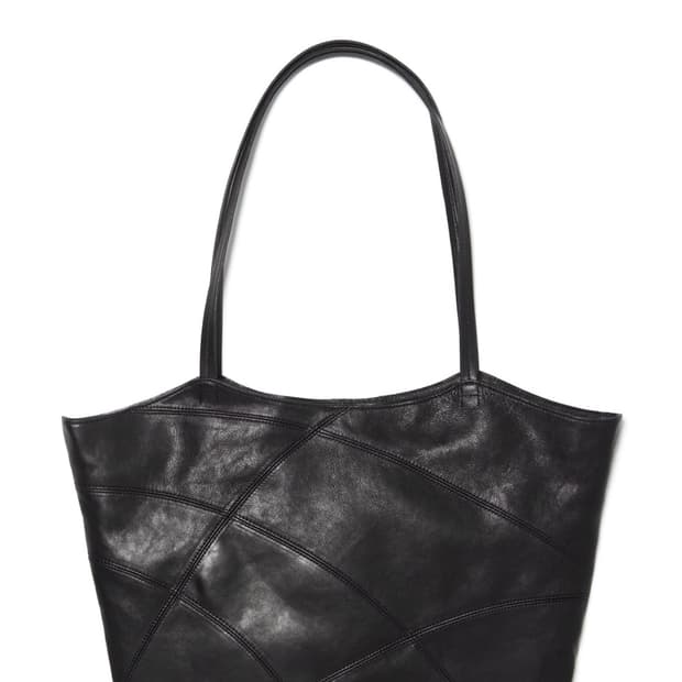해칭룸 Web Tote Lamb Skin Black