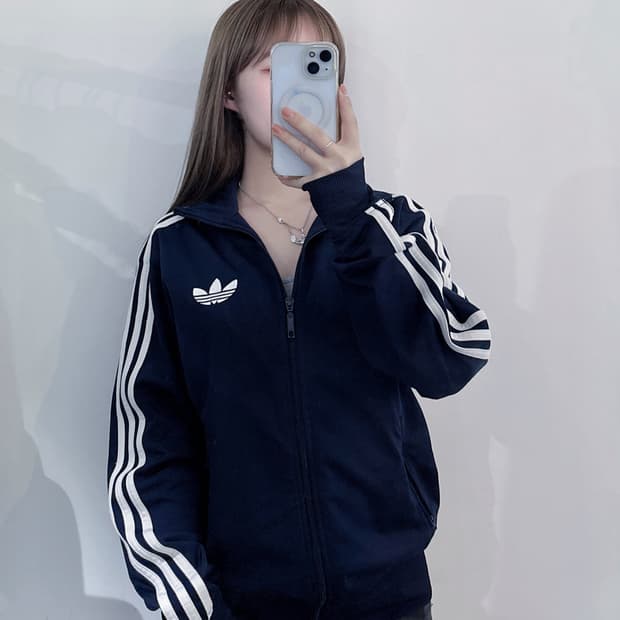 아디다스 파이어버드 네이비 트랙탑