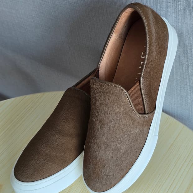 MOHI 송치 하라코 로우컷 스니커즈 브라운 36