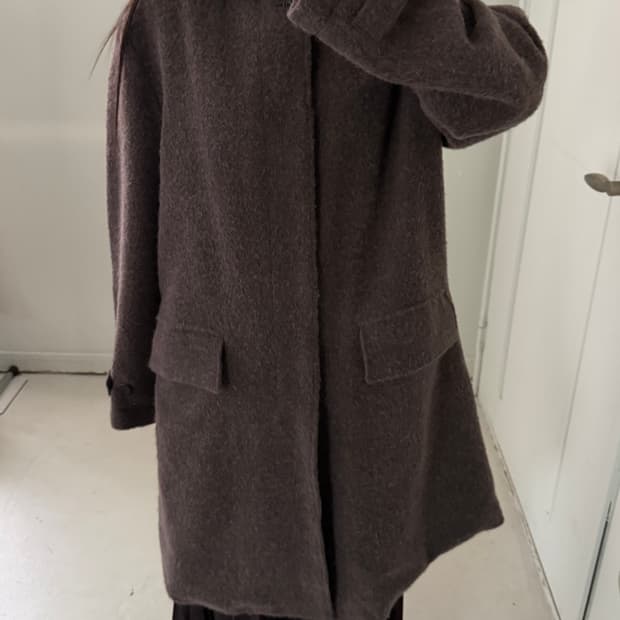 일본빈티지 토프브라운 롱코트