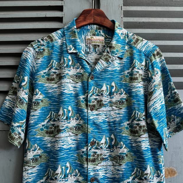 [2XL]파타고니아 Pataloha 오션 그래픽 하와이안 셔츠