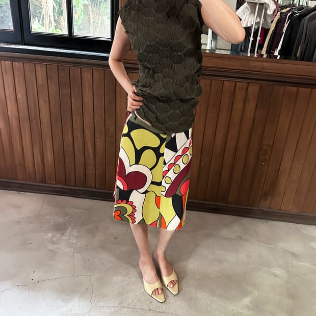 VALENTINO pop art skirt