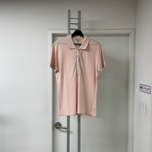 버버리 PK 반팔 카라티 핑크 L(W)