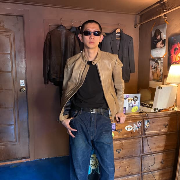 Armani 2-Way Zipped Leather Jacket