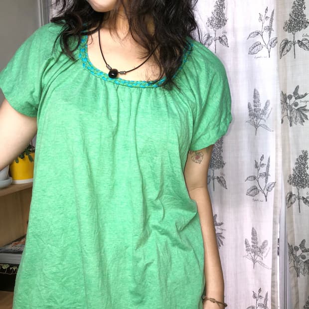 emerald blouse