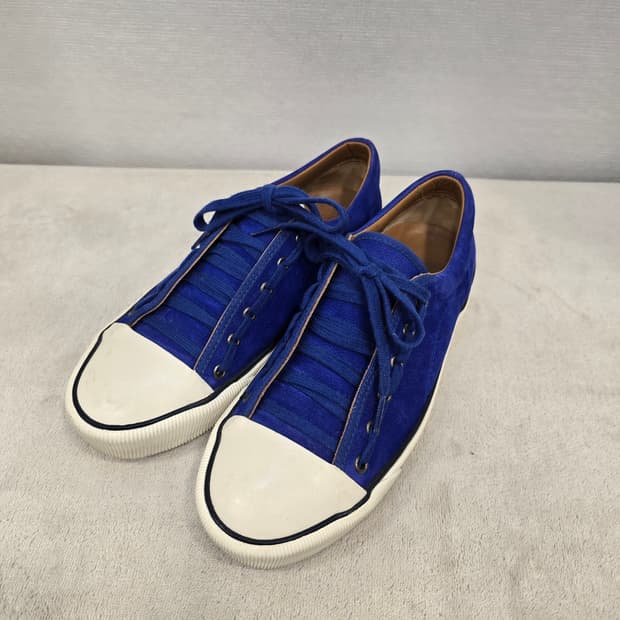 랑방 LANVIN 스웨이드 블루 스니커즈 255~260