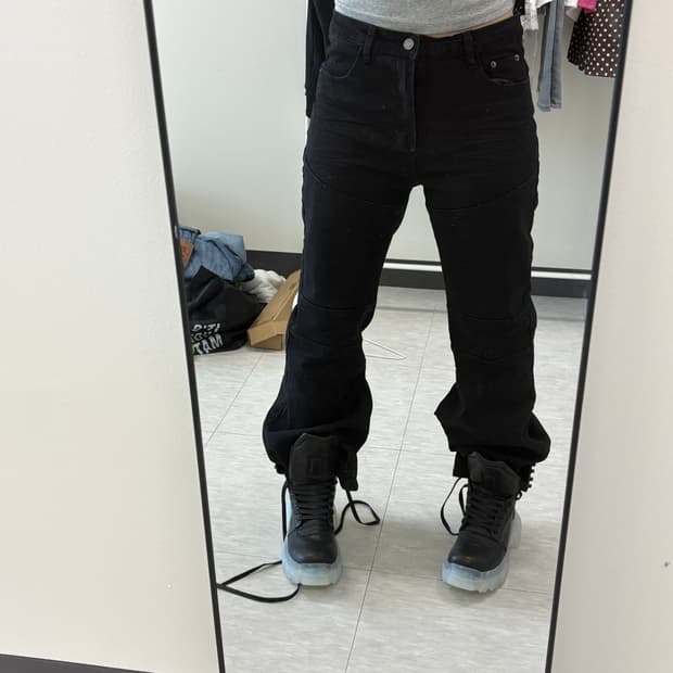 릭오웬스 스타일 레트로 플레어진