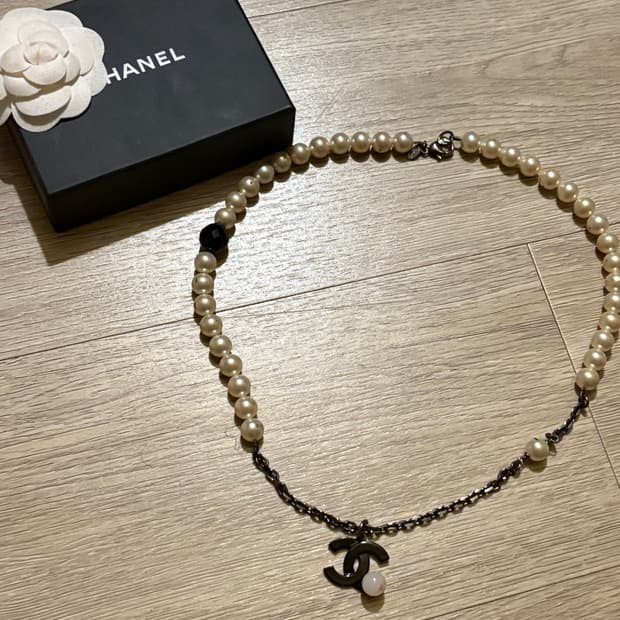 샤넬 진주목걸이