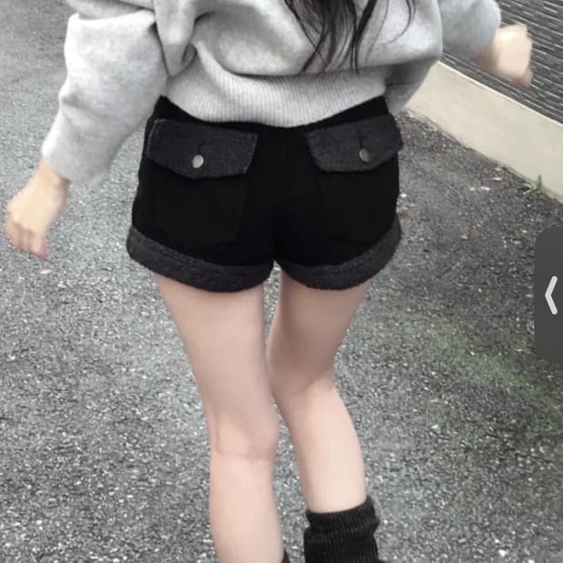 에이블리 언버티 양털 겨울 숏팬츠 반바지 지그재그무신사크림쉬인