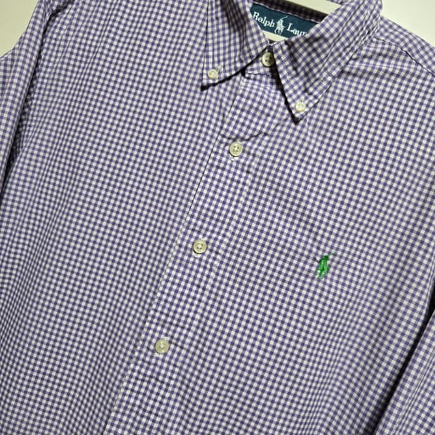 폴로 랄프로렌 남성 커스텀핏 체크 셔츠