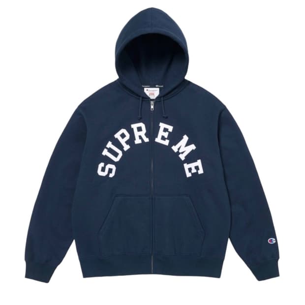 슈프림 x 챔피온 후드집업 L사이즈