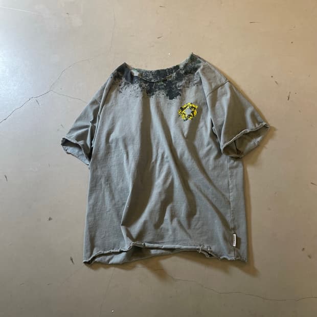 KZ ATELIER Hand Dyed Distressed T-Shirt