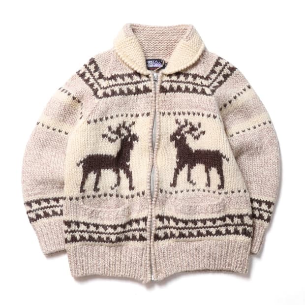 퍼스트 다운 First Down Wool Cowichan Cardigan